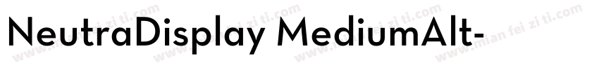 NeutraDisplay MediumAlt字体转换
